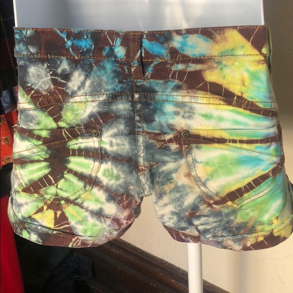 kathmandu imports Shorts Tie Dye Shorts Material Similar To